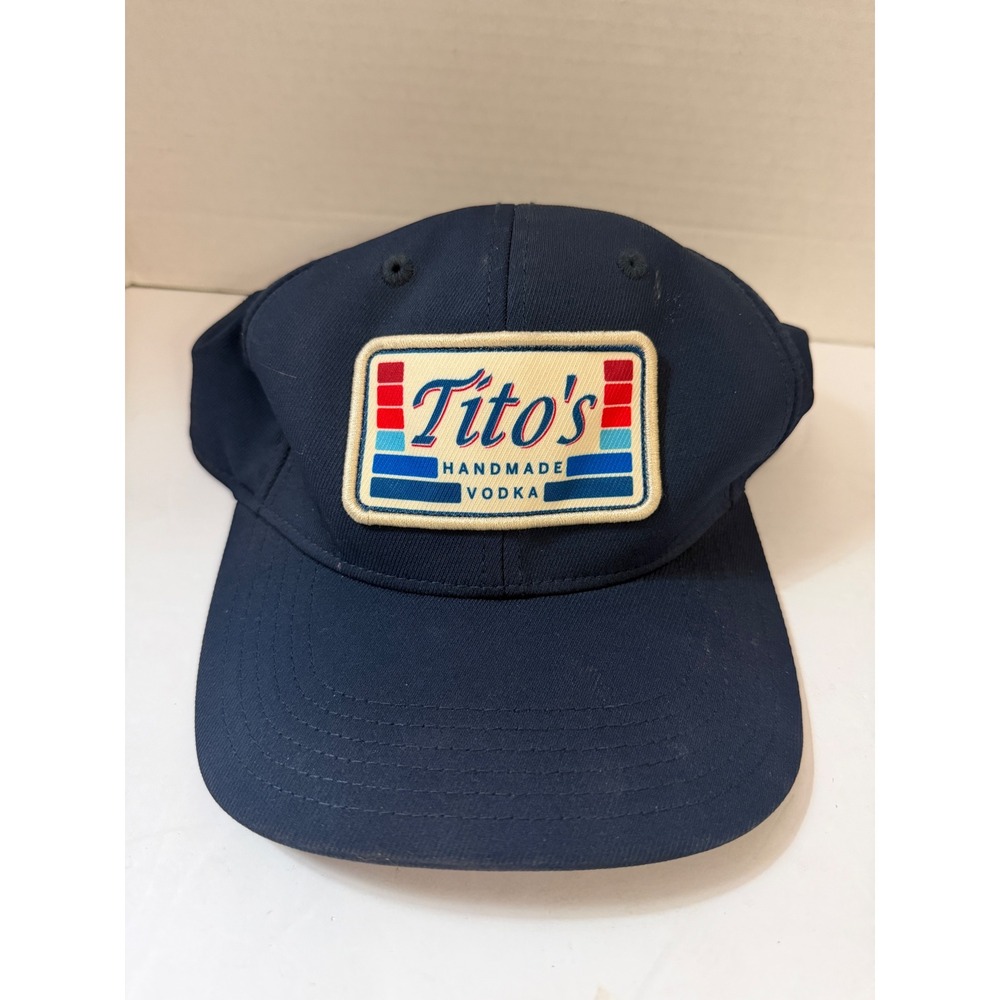 Tito's Handmade Vodka Imperial Navy Blue Snapback Hat Austin Texas U09057 OSFM